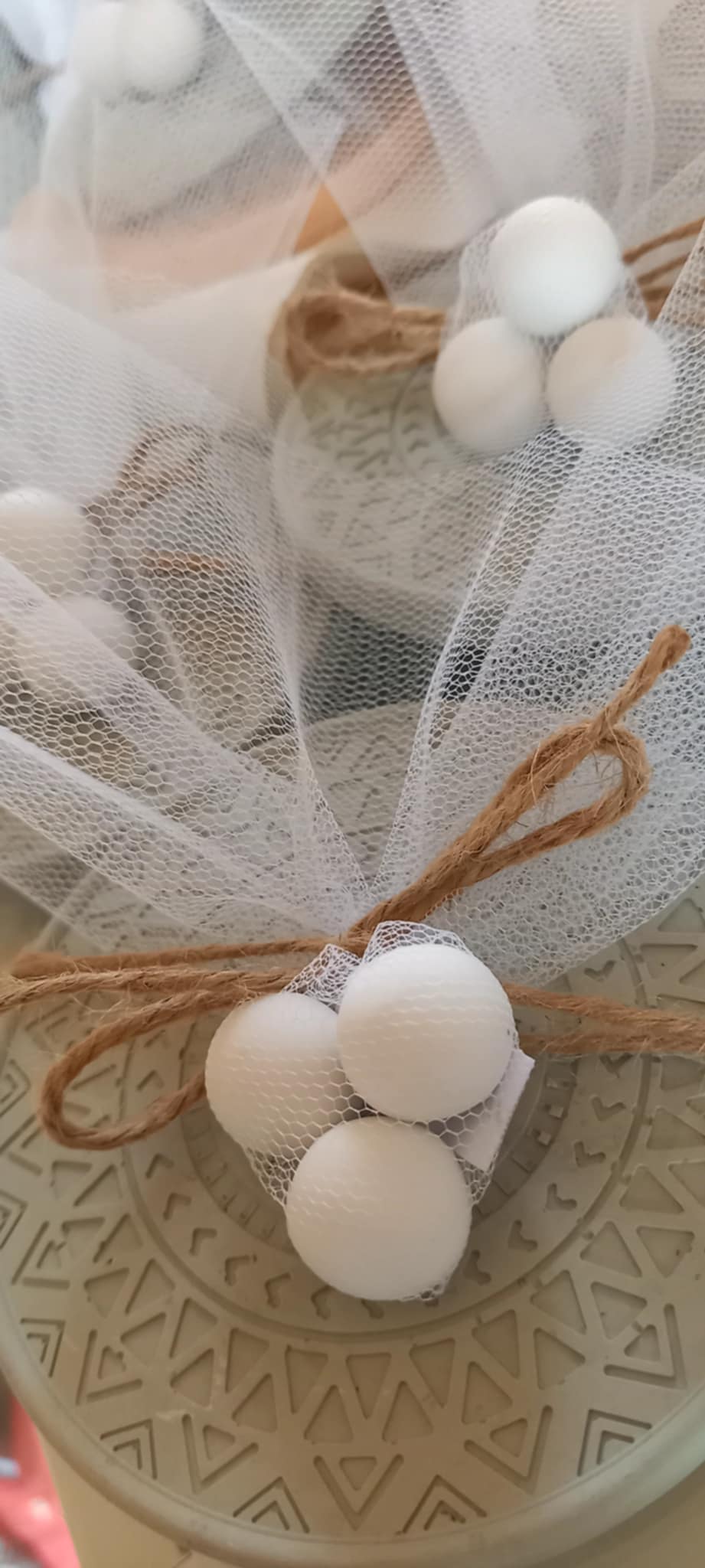 Μπομπονιέρα γάμου - βάπτισης κεραμικό σουβέρ