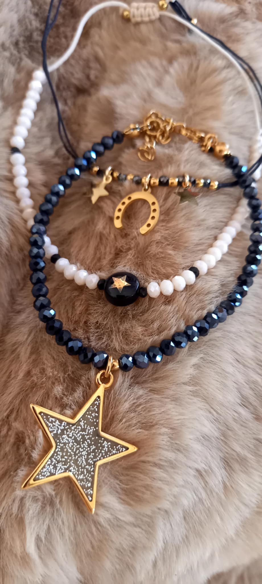 Βραχιόλι με κρύσταλλα και μοτίφ