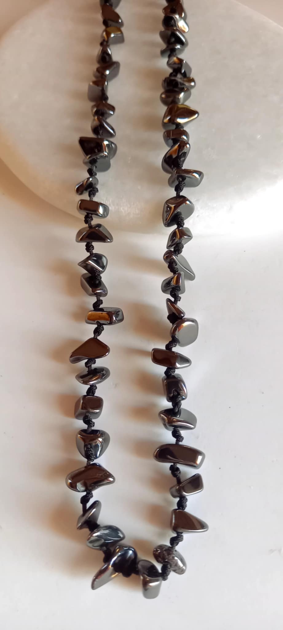 Κολιέ με αιματίτες σε ακανόνιστο σχήμα