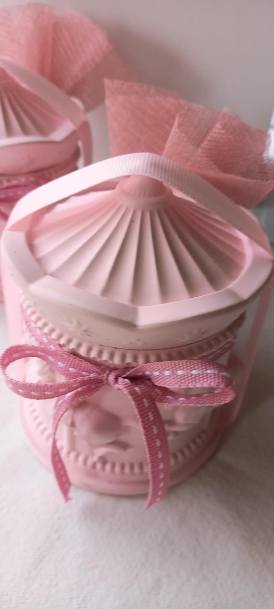 Μπομπονιέρα βάπτισης κεραμικό καρουσέλ