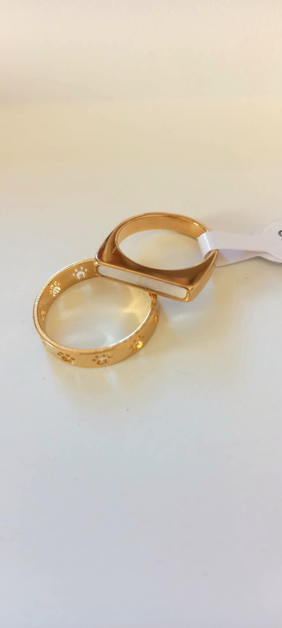 Ατσάλινο δαχτυλίδι με φίλντισι