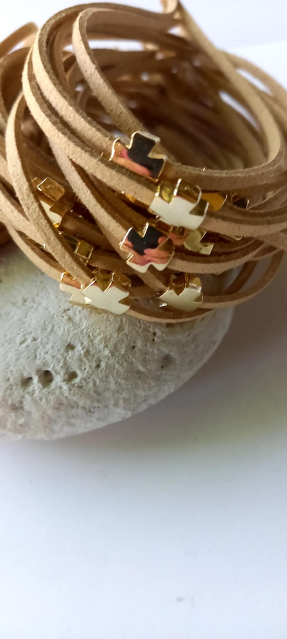 Μαρτυρικό βάπτισης βραχιόλι με σταυρό