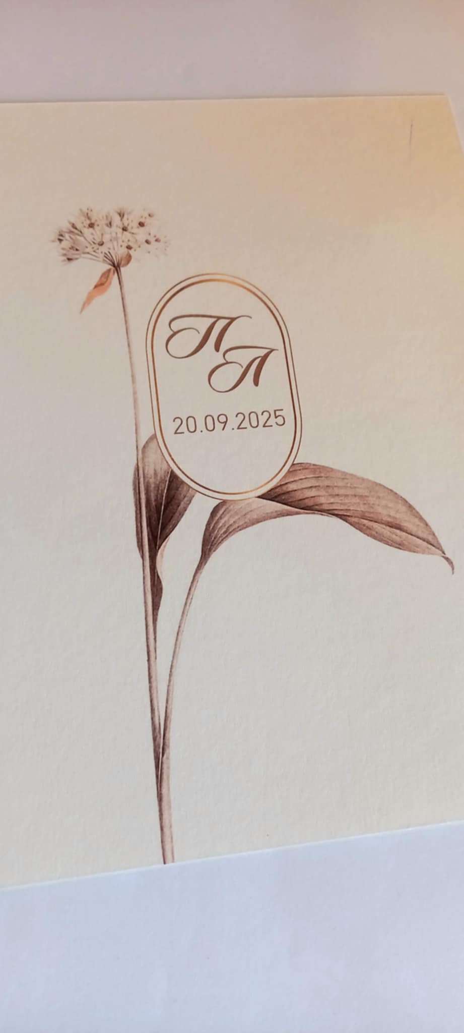 Προσκλητήριο γάμου με βουλοκέρι