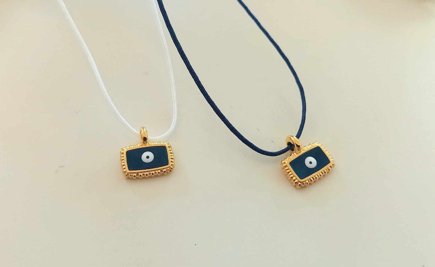 Μαρτυρικό βάπτισης για το λαιμό με boho στοιχείο με μάτι