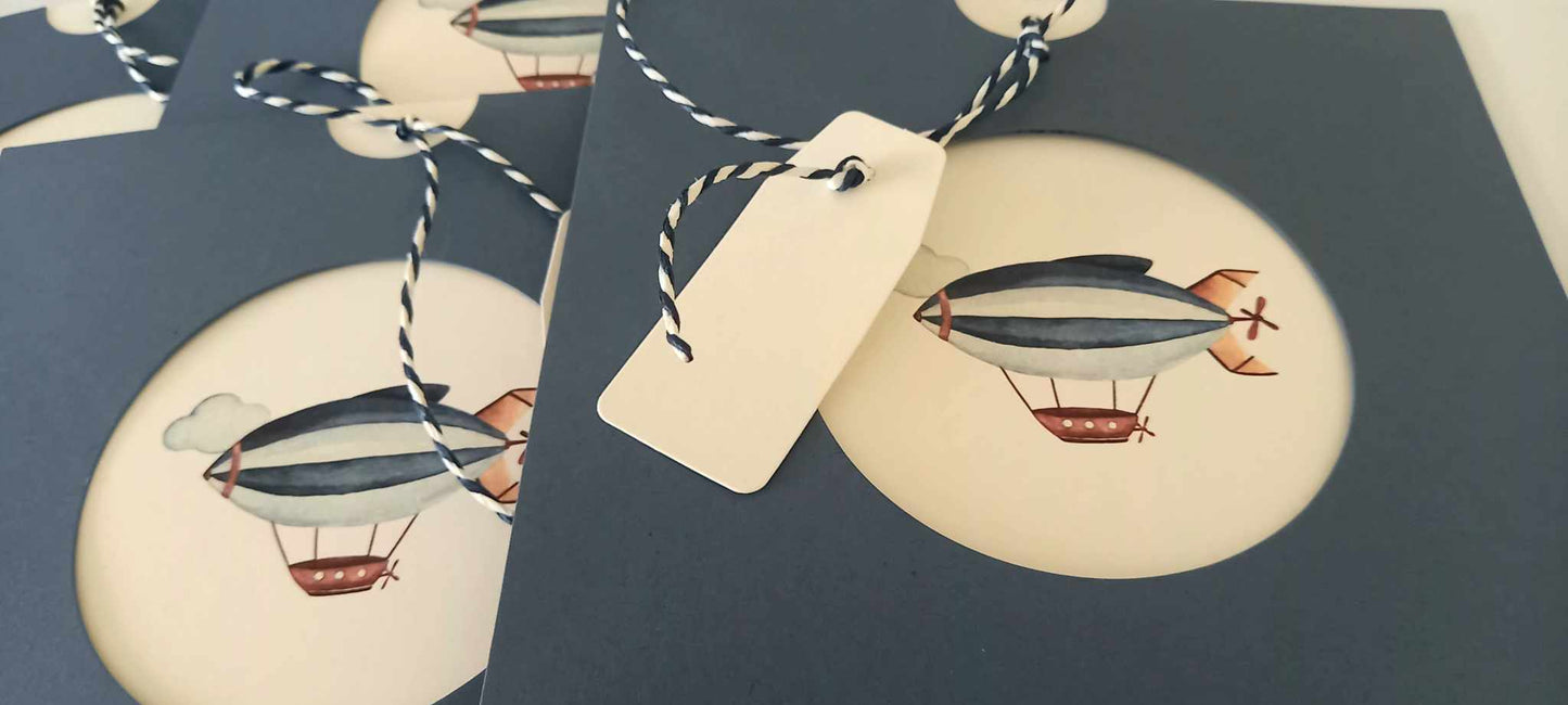 Προσκλητήριο βάπτισης με αερόστατο