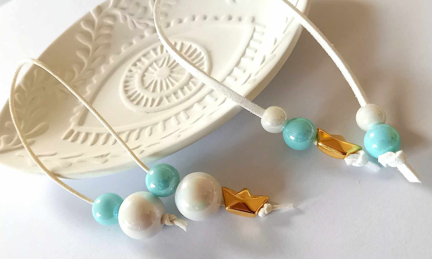 Μαρτυρικό βάπτισης μπεγλέρι με καραβάκι