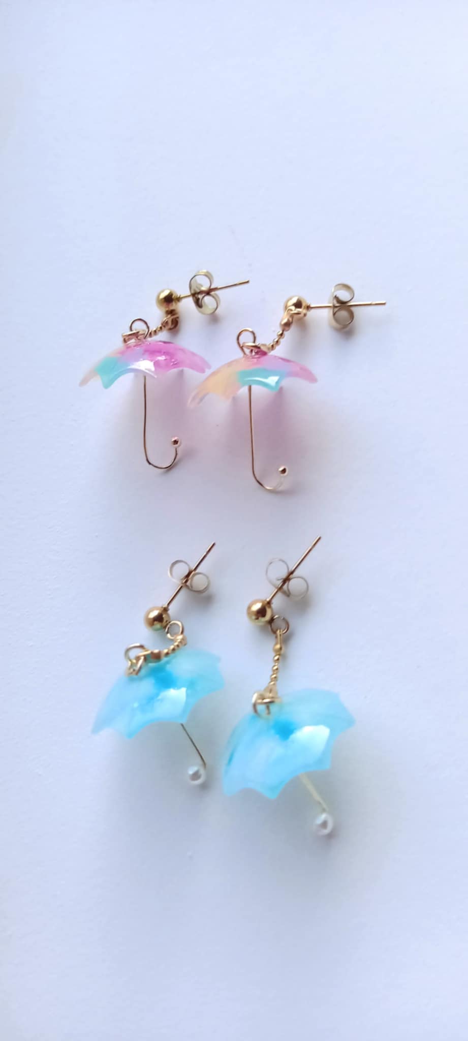 Σκουλαρίκια ομπρελίτσες σε χρώματα