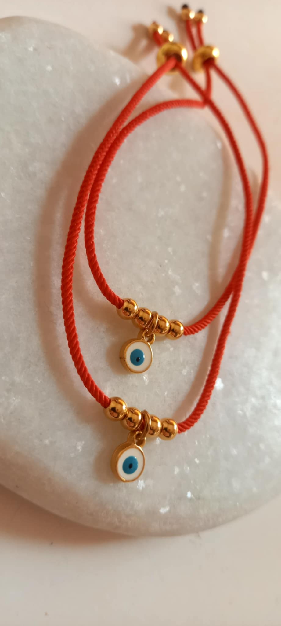 Βραχιόλι μαρτάκι με επιχρυσωμένο μάτι