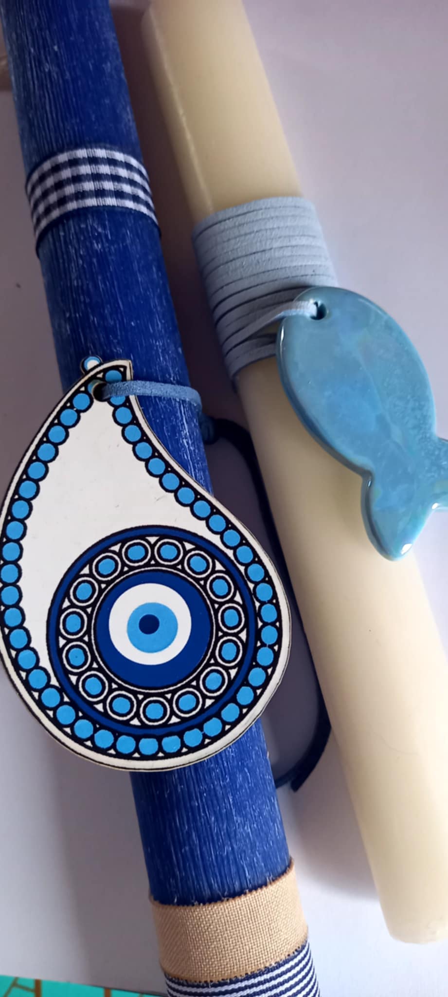 Χειροποίητη λαμπάδα με μάτι