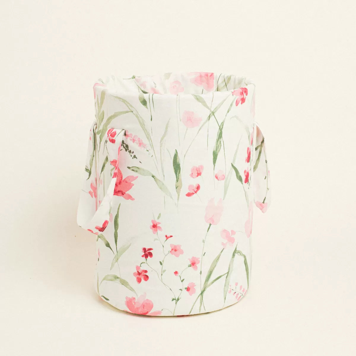 Σετ βάπτισης με λουλούδια σε λευκό και φούξια