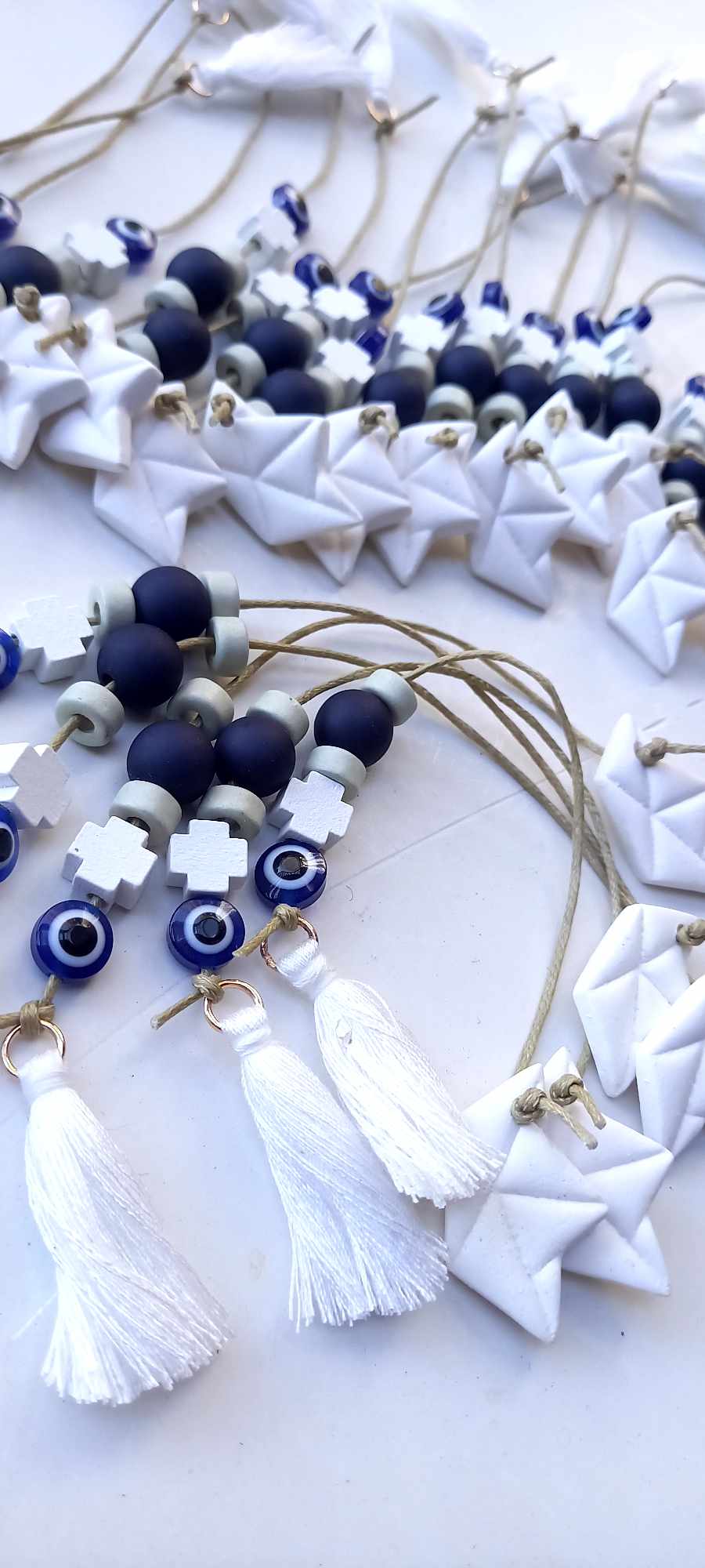 Μαρτυρικό βάπτισης μπεγλέρι με καραβάκι με υφή πορσελάνης