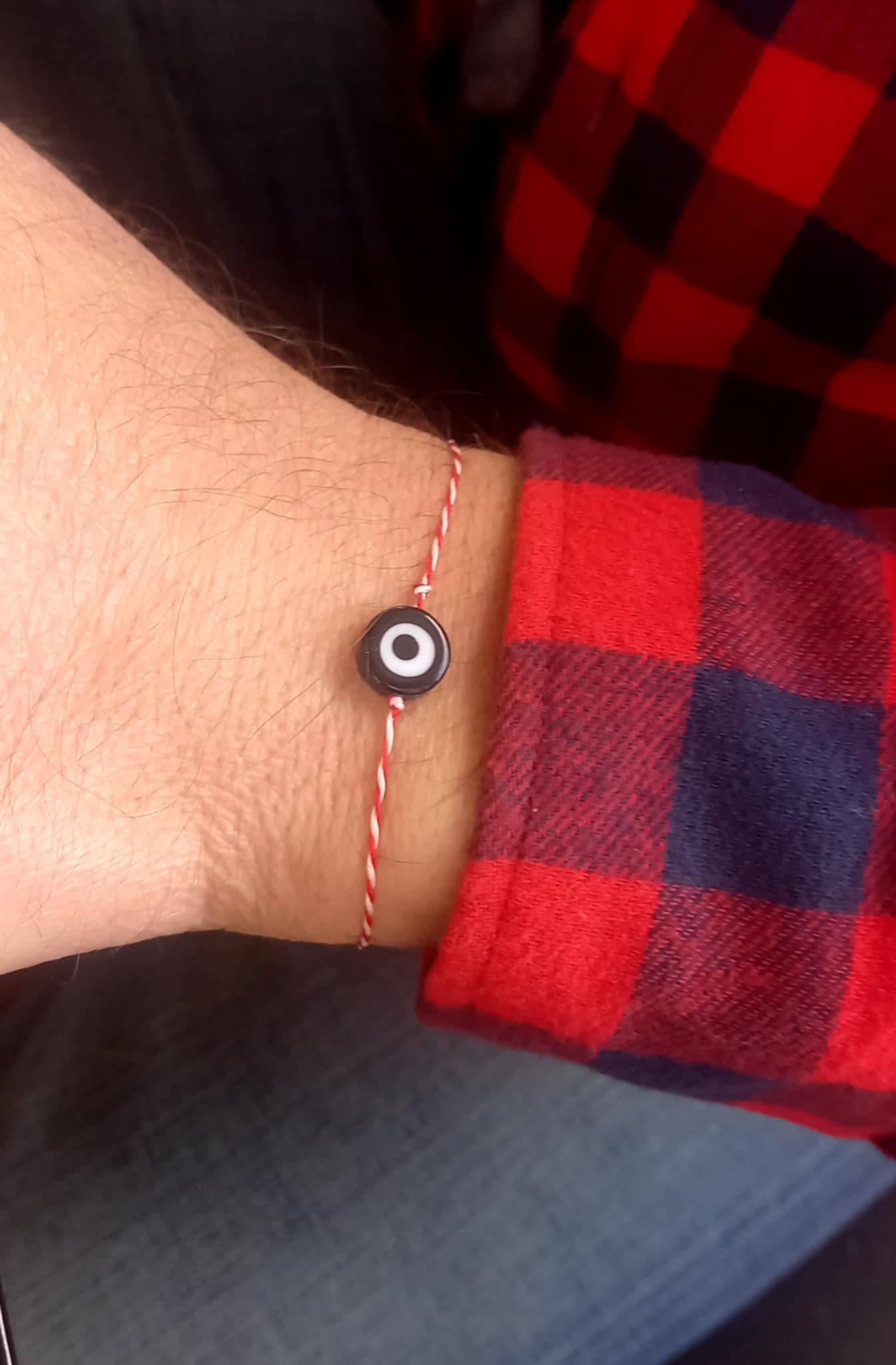 Βραχιόλι μαρτάκι με μαύρο μάτι