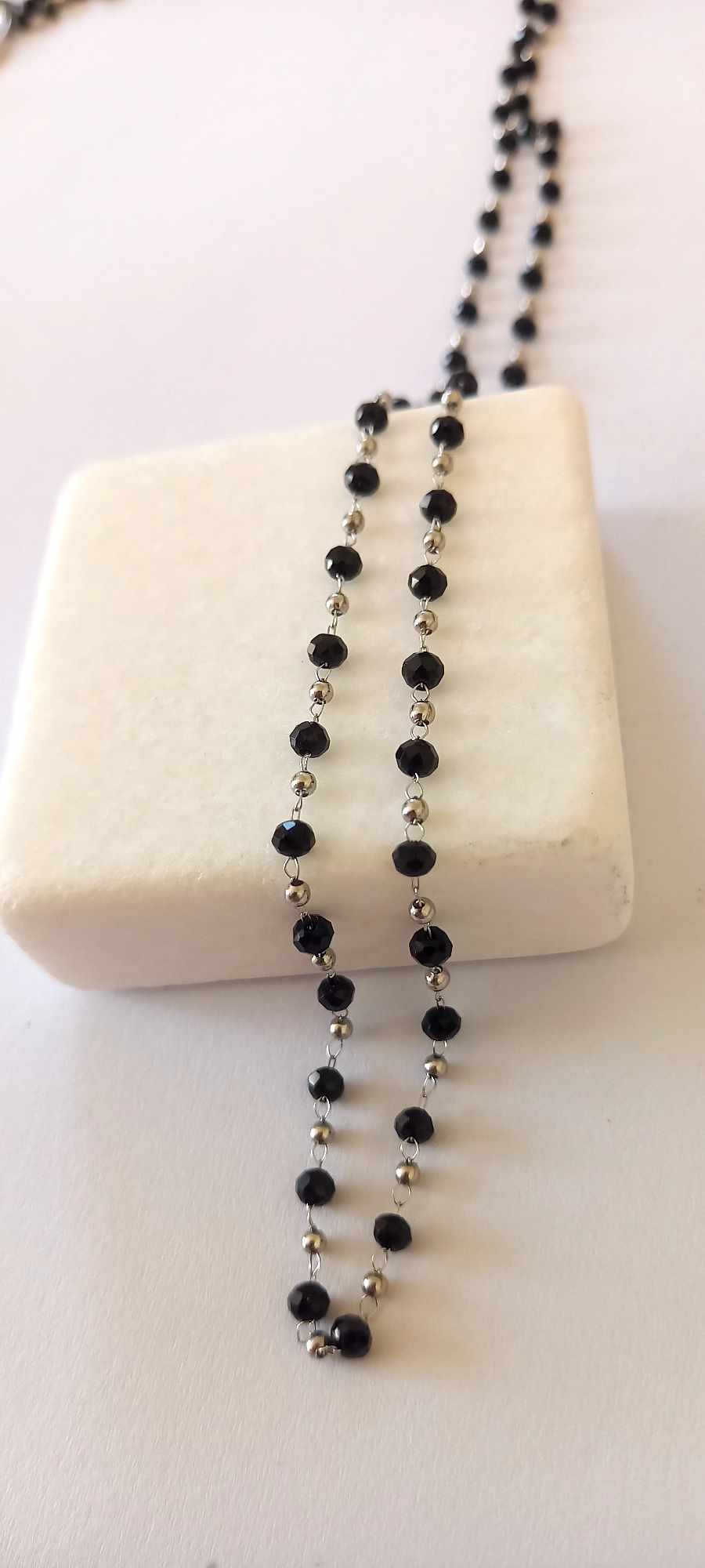 Κολιέ - ροζάριο από ατσάλι