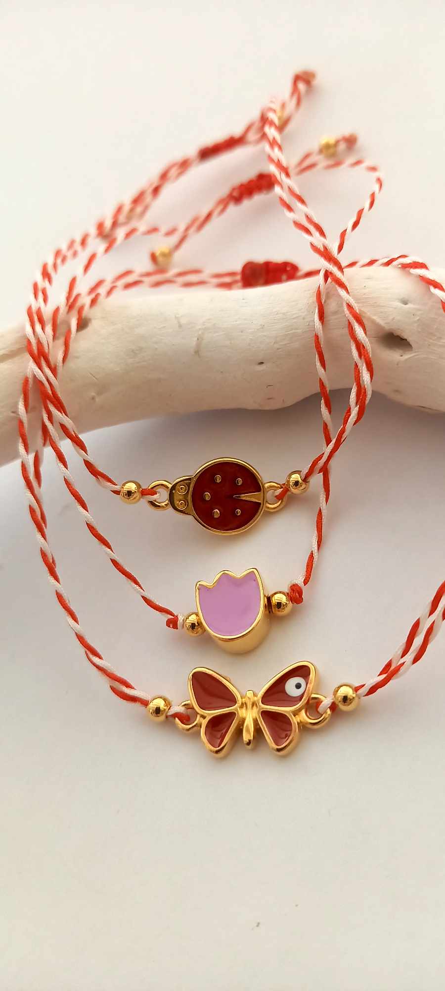 Βραχιόλι μαρτάκι με πασχαλίτσα