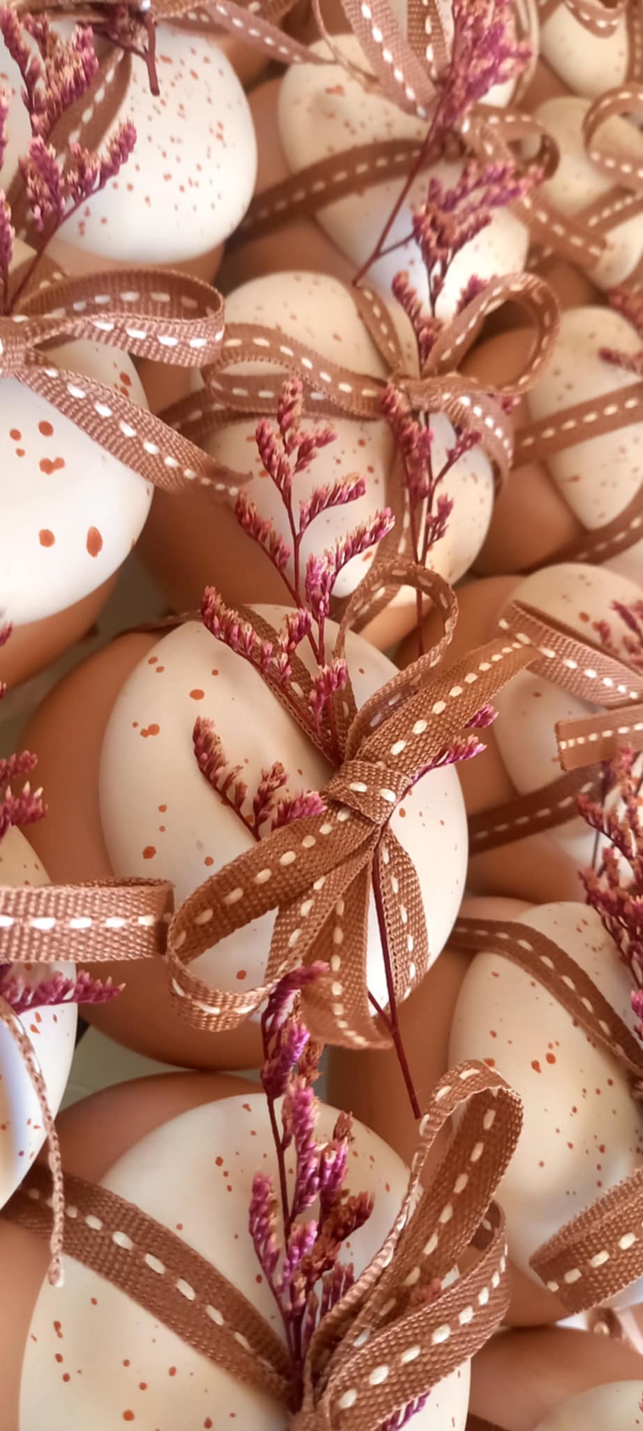 Μπομπονιέρα βάπτισης μπιζουτιέρα με αποξηραμένο λουλούδι