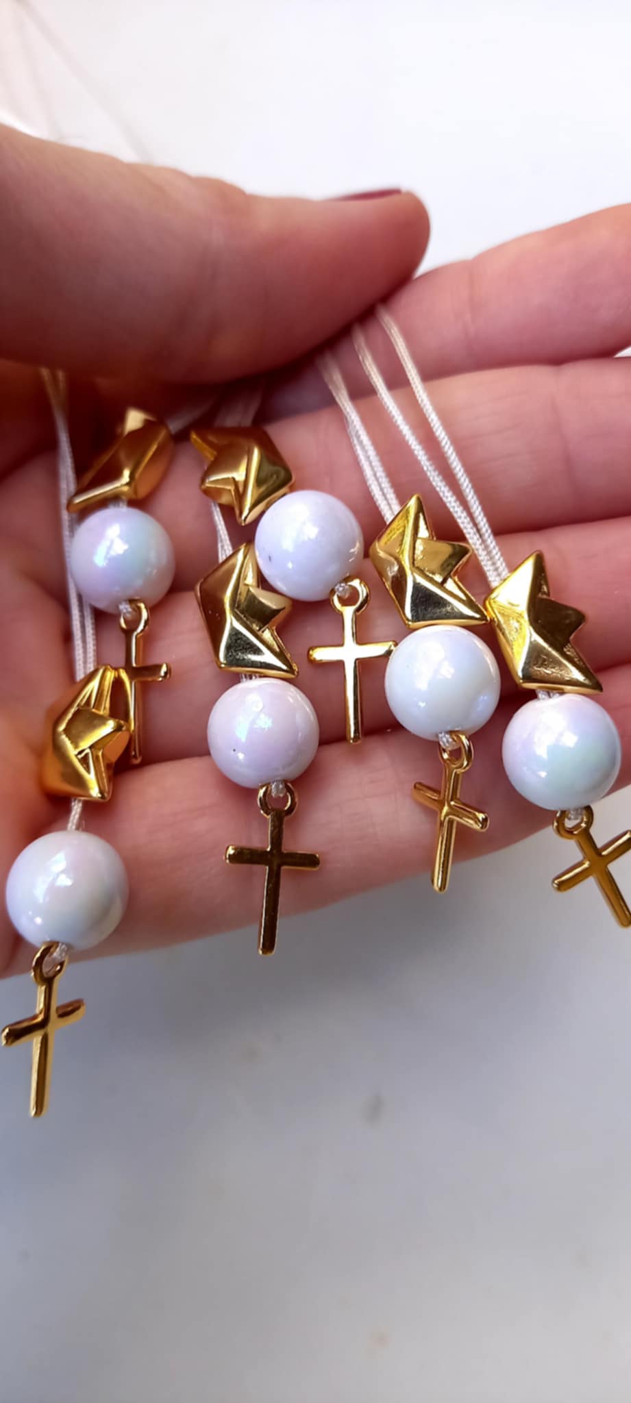 Μαρτυρικό βάπτισης για το λαιμό με καραβάκι και σταυρουδάκι