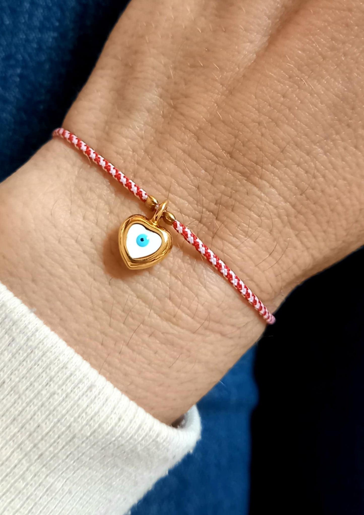 Βραχιόλι μαρτάκι με μοτίφ καρδιά