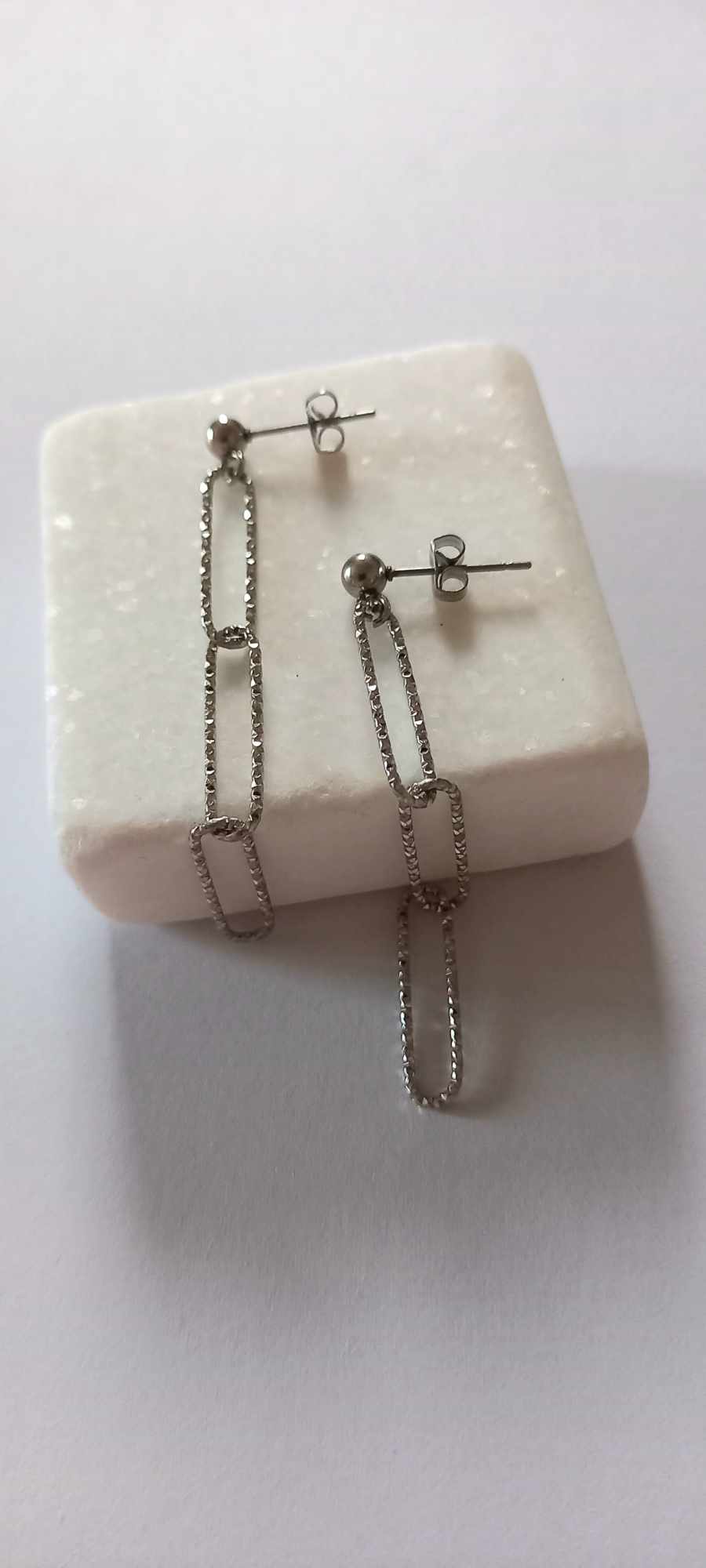 Κολιέ - αλυσίδα από ατσάλι με λαμπερό φινίρισμα