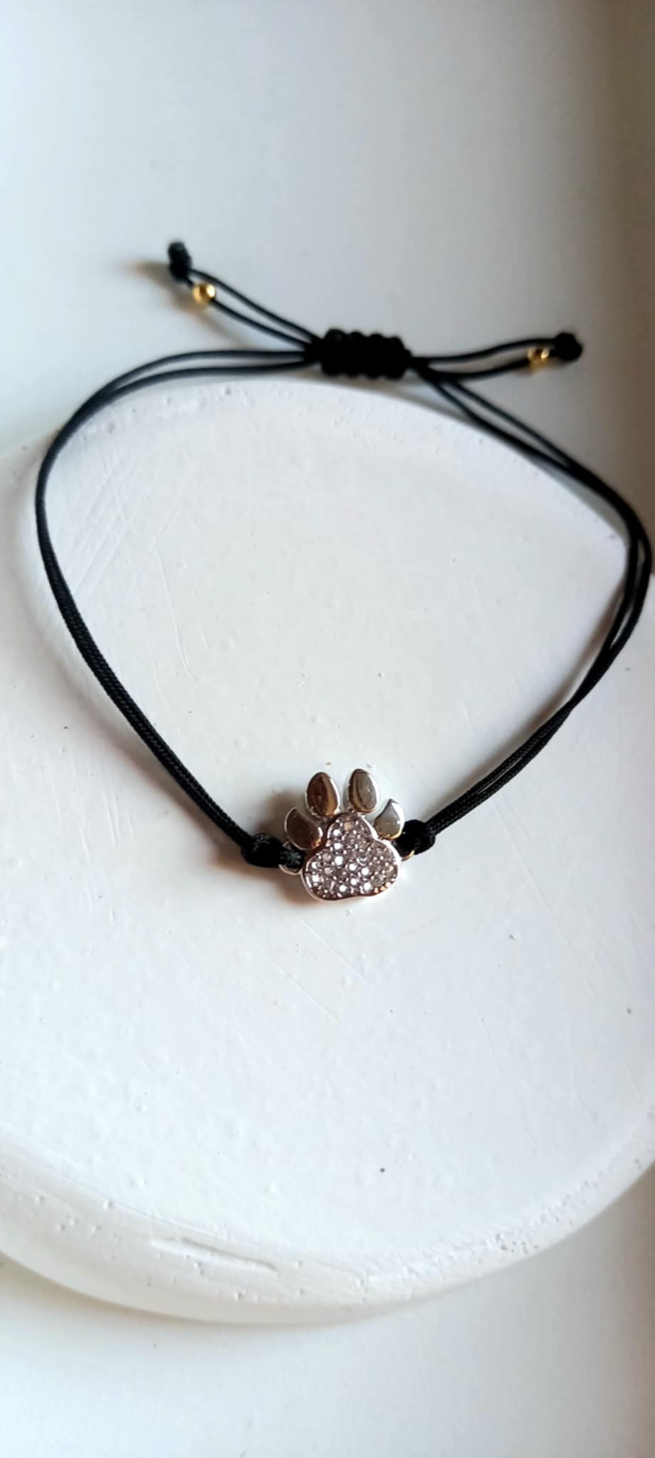 Βραχιόλι με μοτίφ πατουσάκι ζώου με ζιργκόν