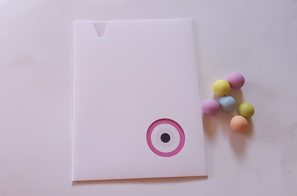 Προσκλητήριο βάπτισης με μάτι