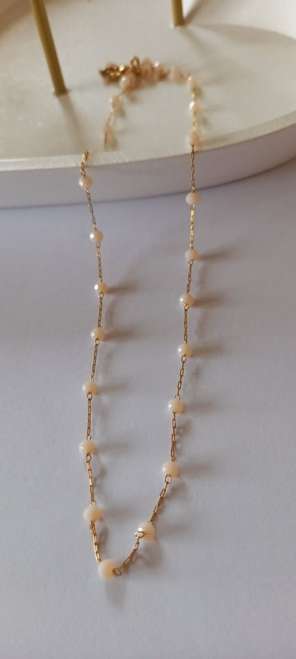 Ατσάλινο ροζάριο με ταγιέ πέτρες