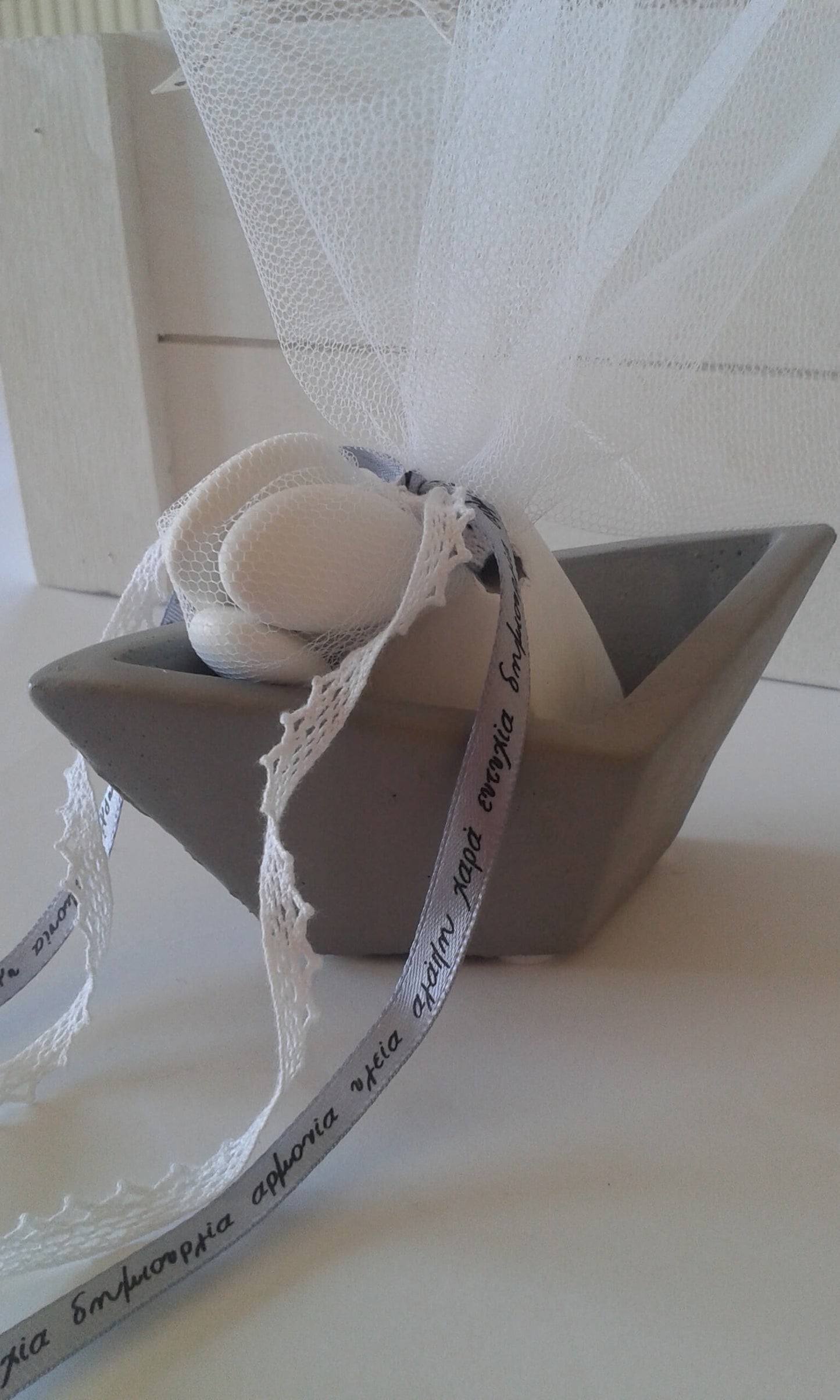 Μπομπονιέρα γάμου καραβάκι