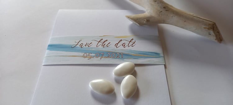 Προσκλητήριο γάμου "Save the date"