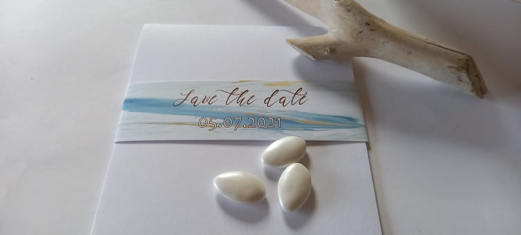 Προσκλητήριο γάμου "Save the date"