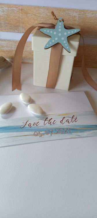 Προσκλητήριο γάμου "Save the date"