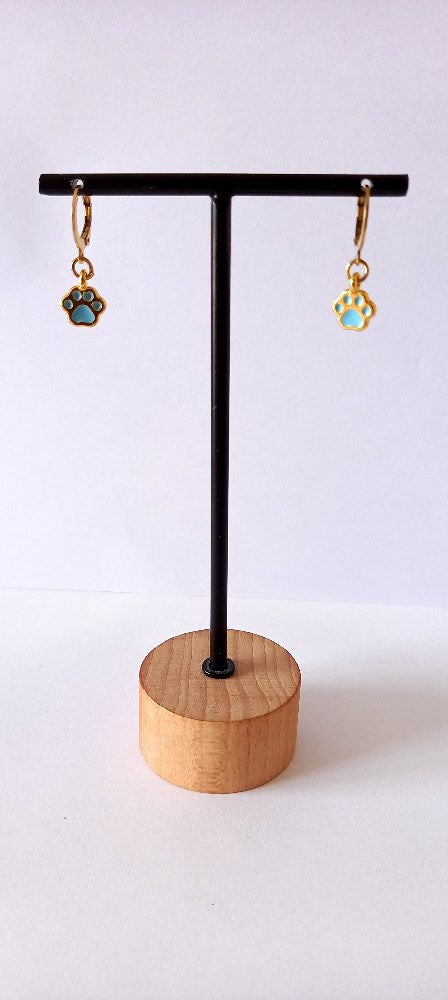 Χειροποίητα παιδικά σκουλαρίκια με πατουσάκια ζώου