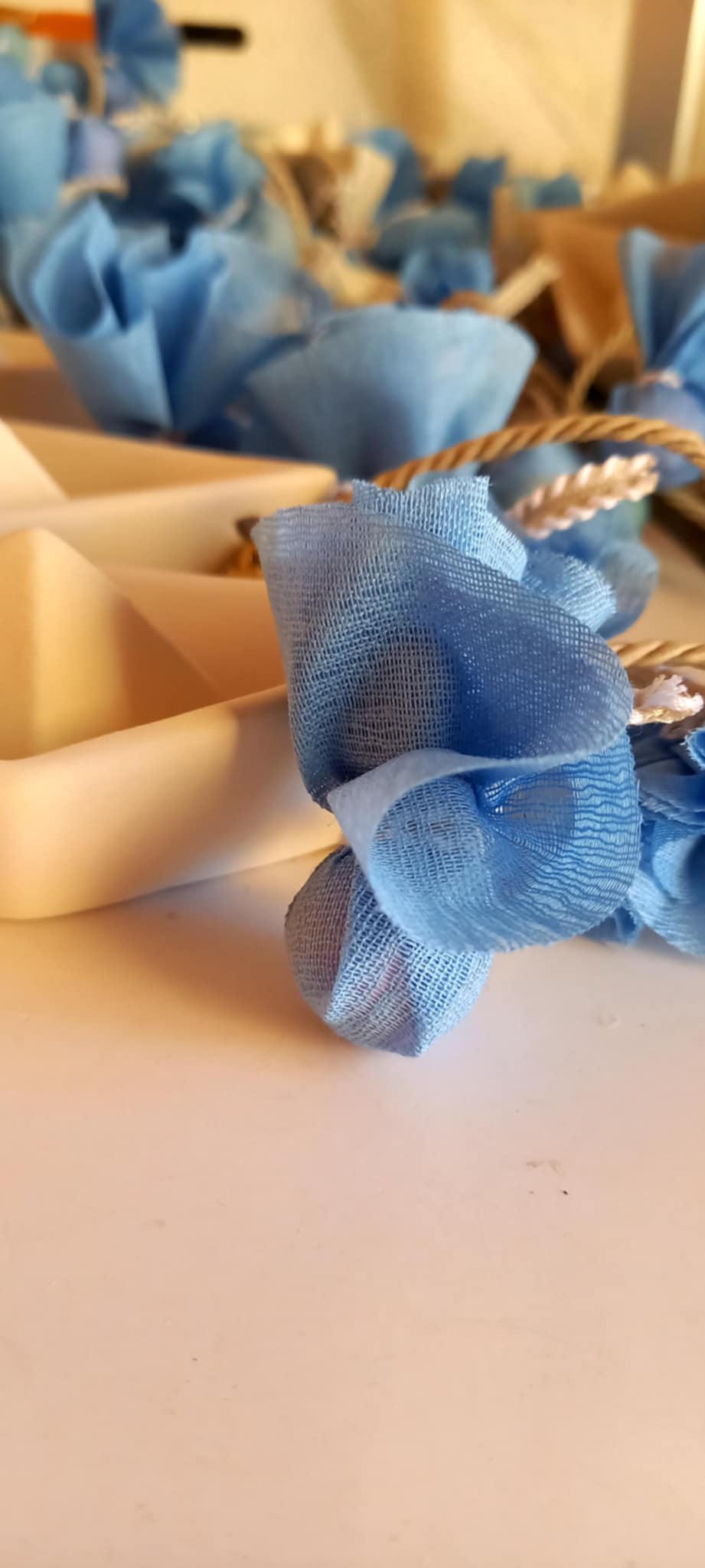 Μπομπονιέρα βάπτισης καραβάκι με άγκυρα και όνομα