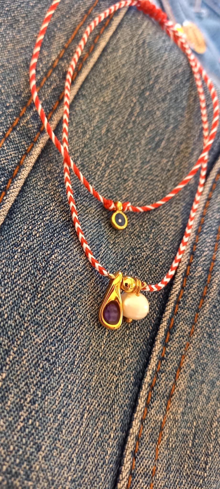 Βραχιόλι μαρτάκι με μίνι ματάκι