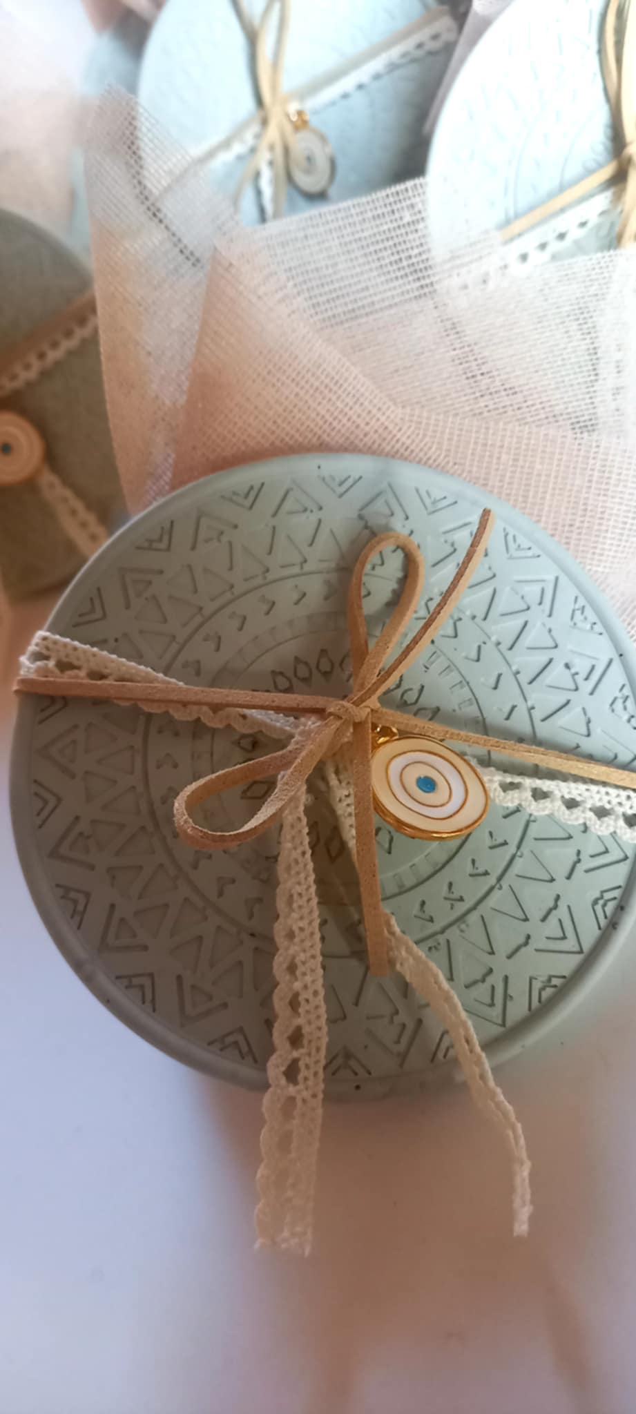 Μπομπονιέρα βάπτισης κεραμικό σουβέρ