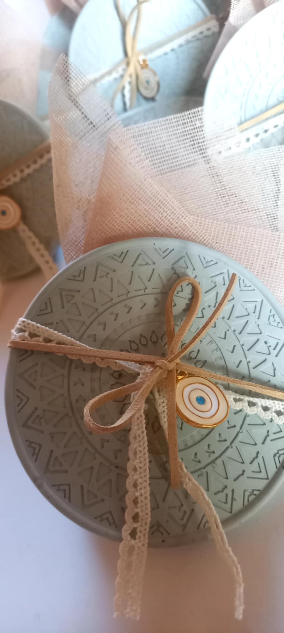 Μπομπονιέρα βάπτισης κεραμικό σουβέρ