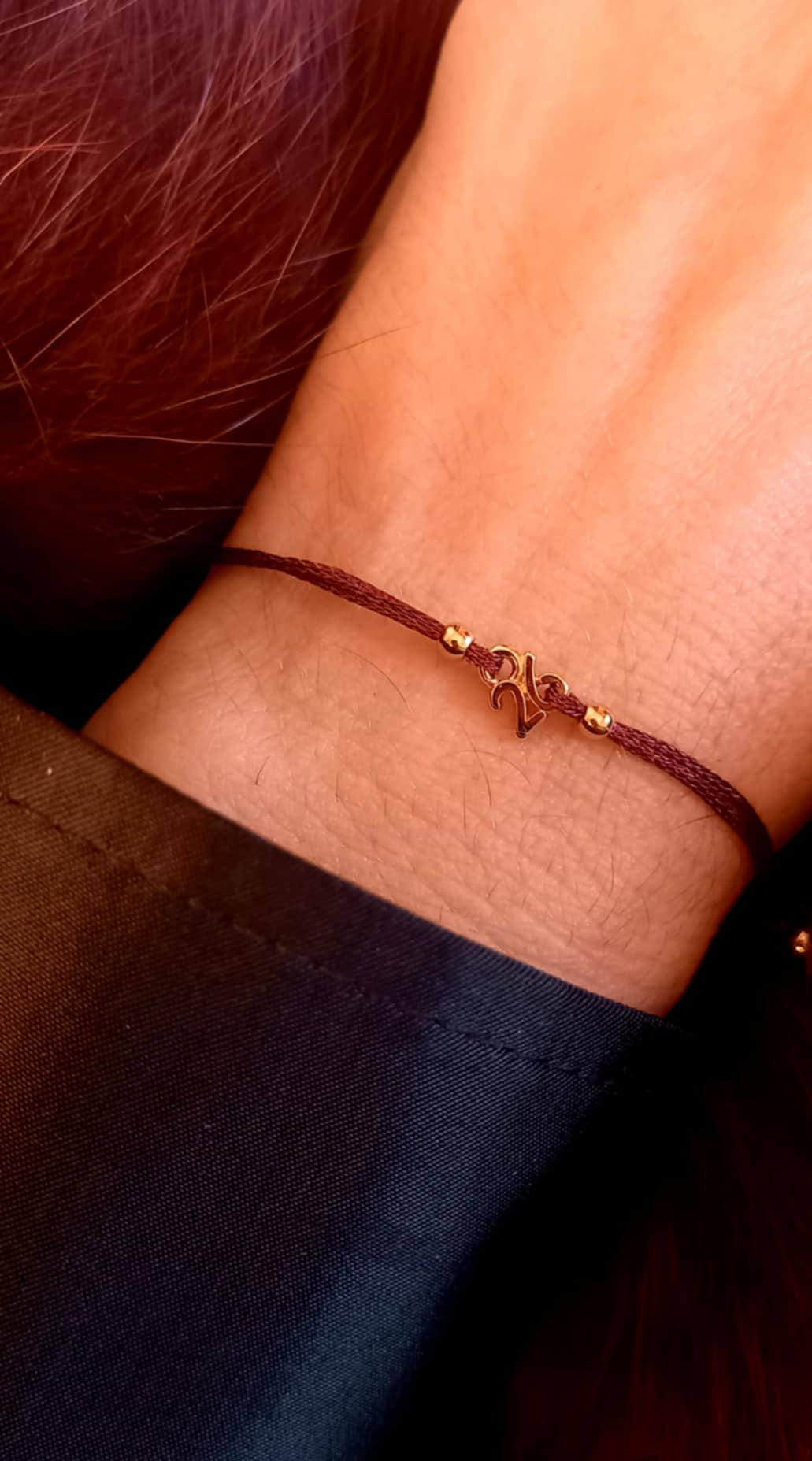 Βραχιόλι - γούρι 2026 με επιχρυσωμένο στοιχείο