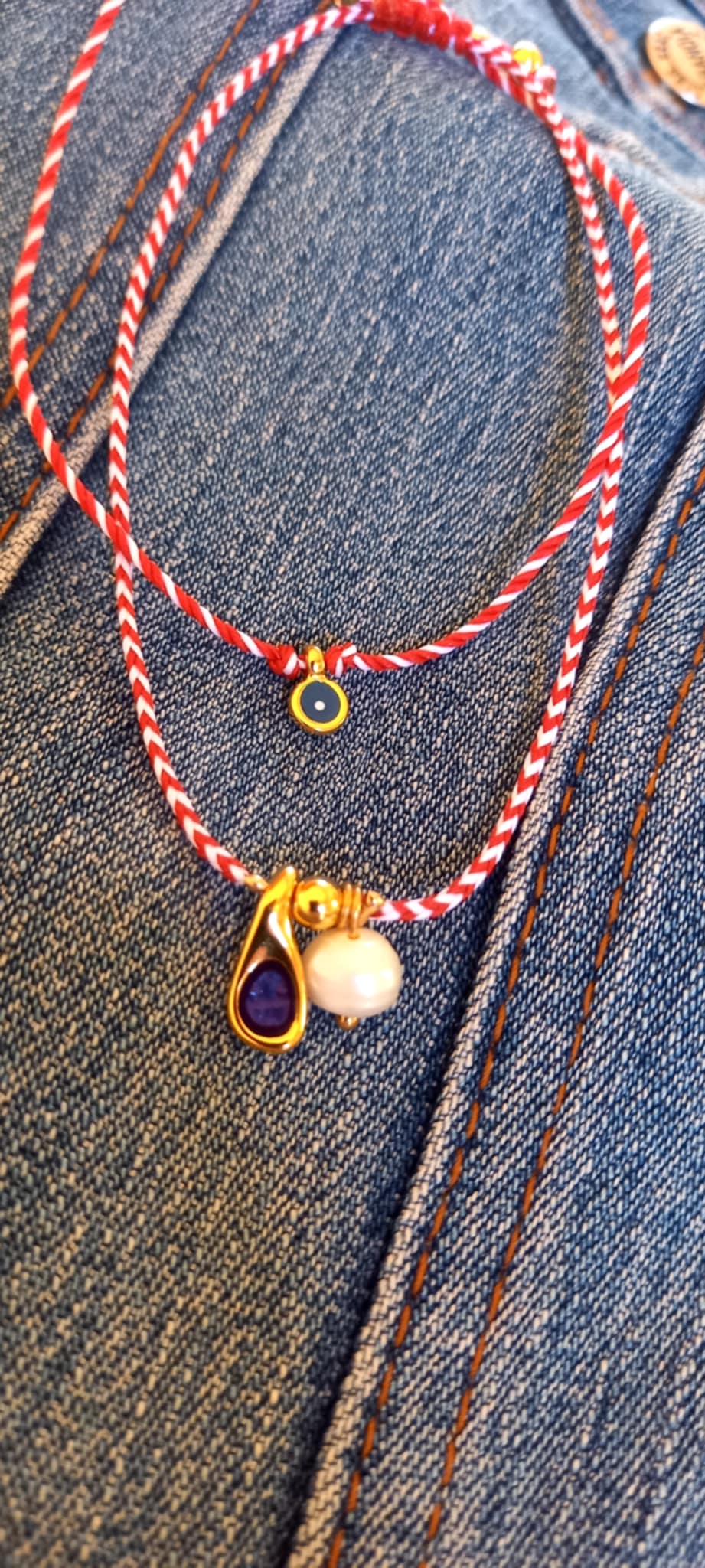 Βραχιόλι μαρτάκι με μίνι ματάκι