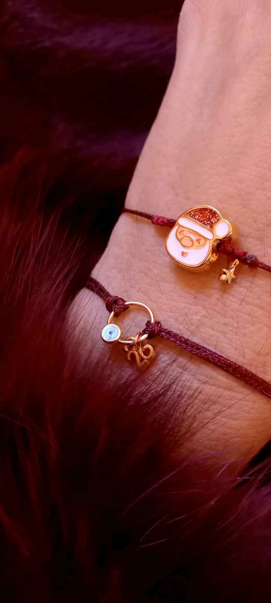 Βραχιόλι - γούρι 2026 με επιχρυσωμένα στοιχεία