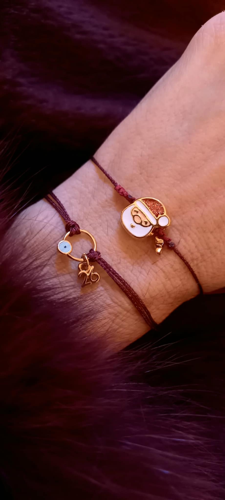 Βραχιόλι - γούρι 2026 με επιχρυσωμένα στοιχεία