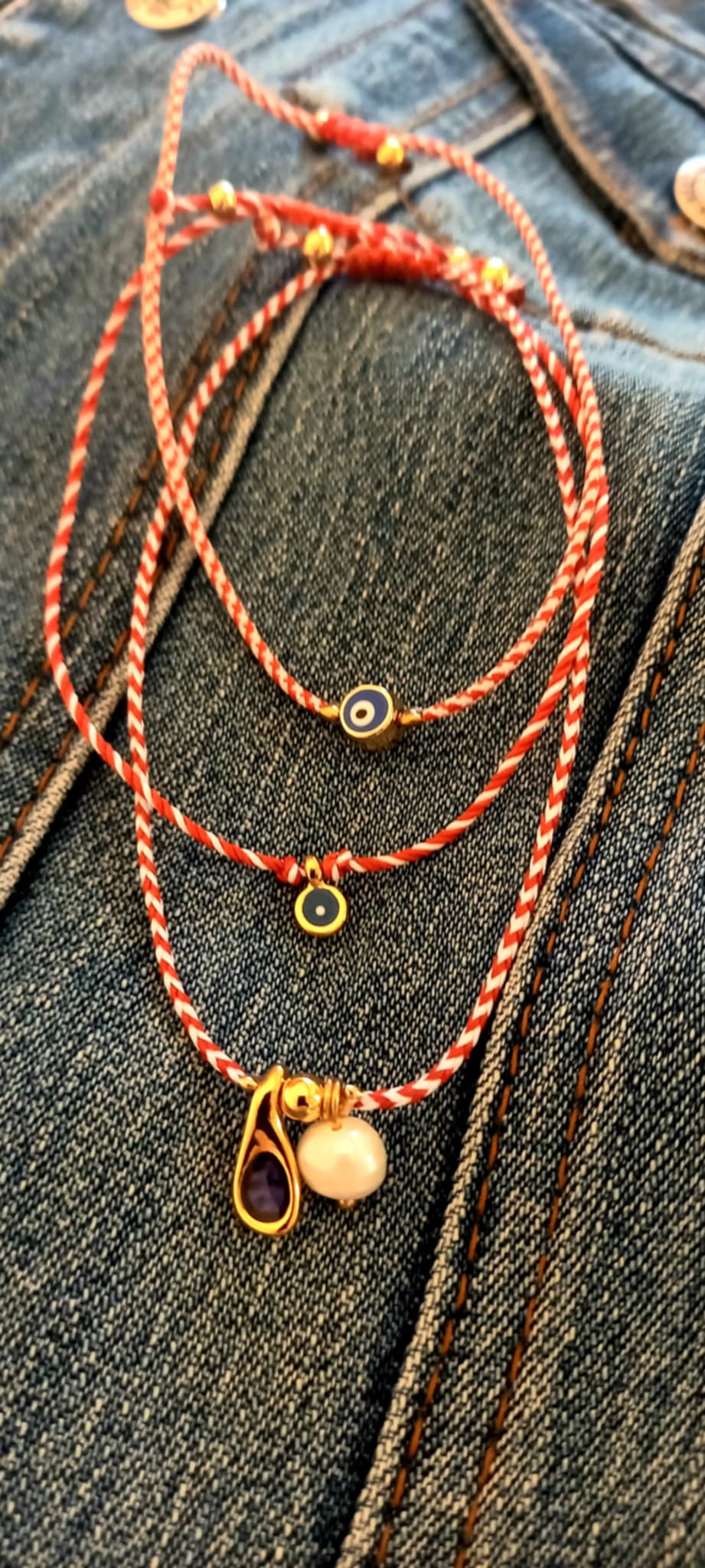 Βραχιόλι μαρτάκι με μίνι ματάκι