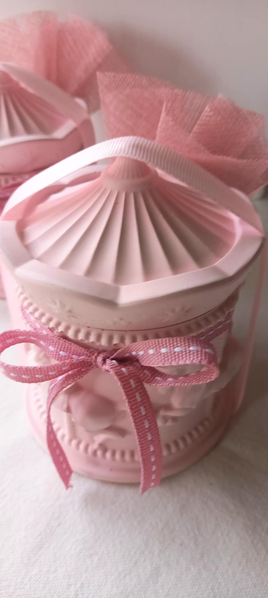 Μπομπονιέρα βάπτισης κεραμικό καρουσέλ