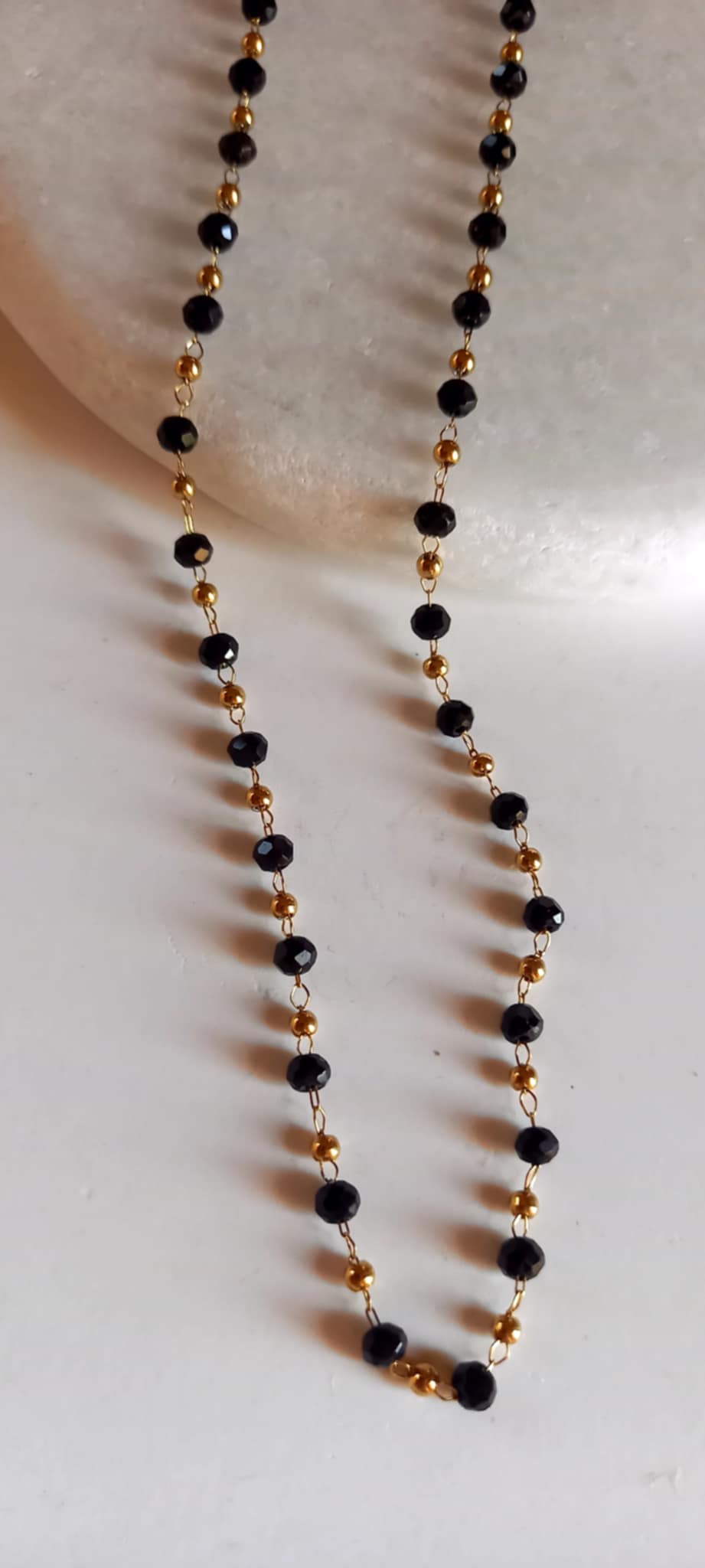 Κολιέ - ροζάριο από ατσάλι