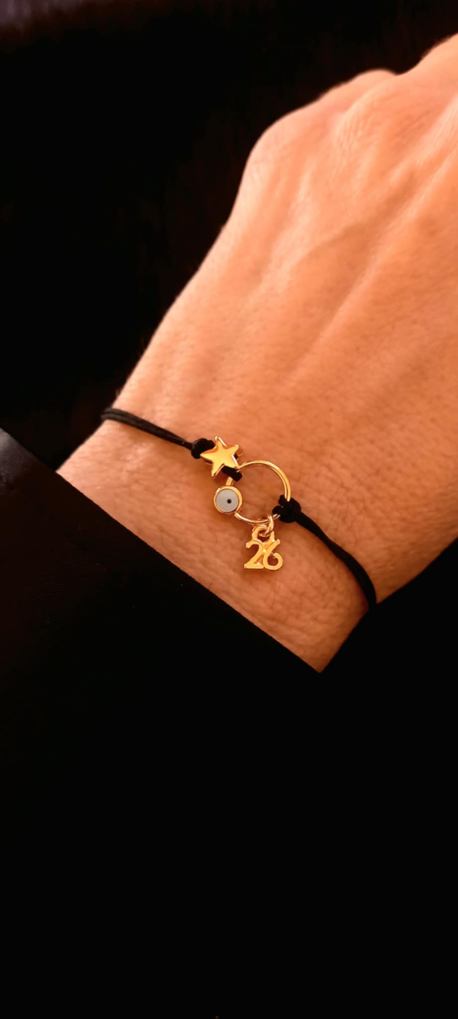 Βραχιόλι - γούρι 2026 με επιχρυσωμένα στοιχεία