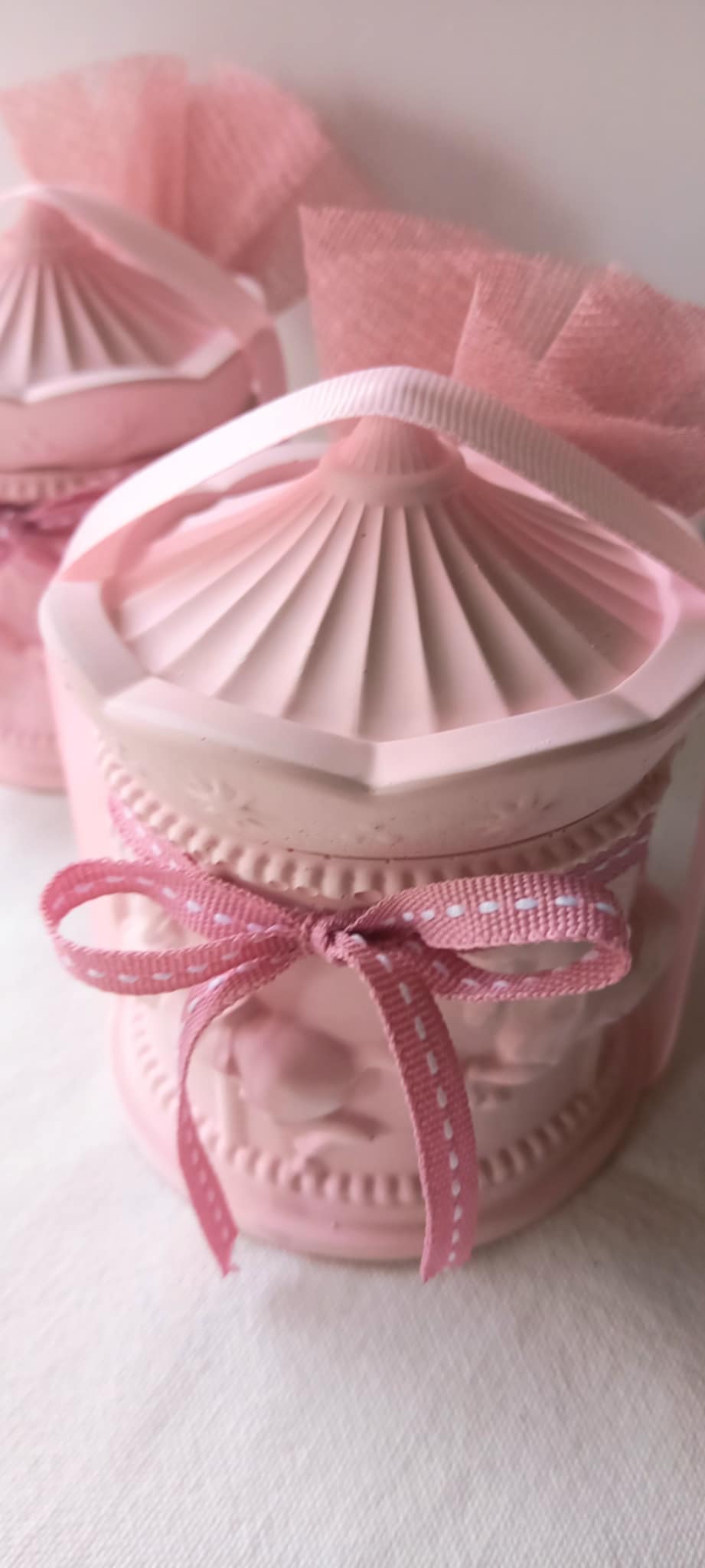 Μπομπονιέρα βάπτισης κεραμικό καρουσέλ