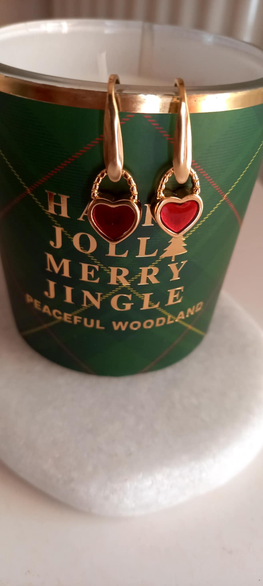 Σκουλαρίκια από ατσάλι με μοτίφ καρδιές