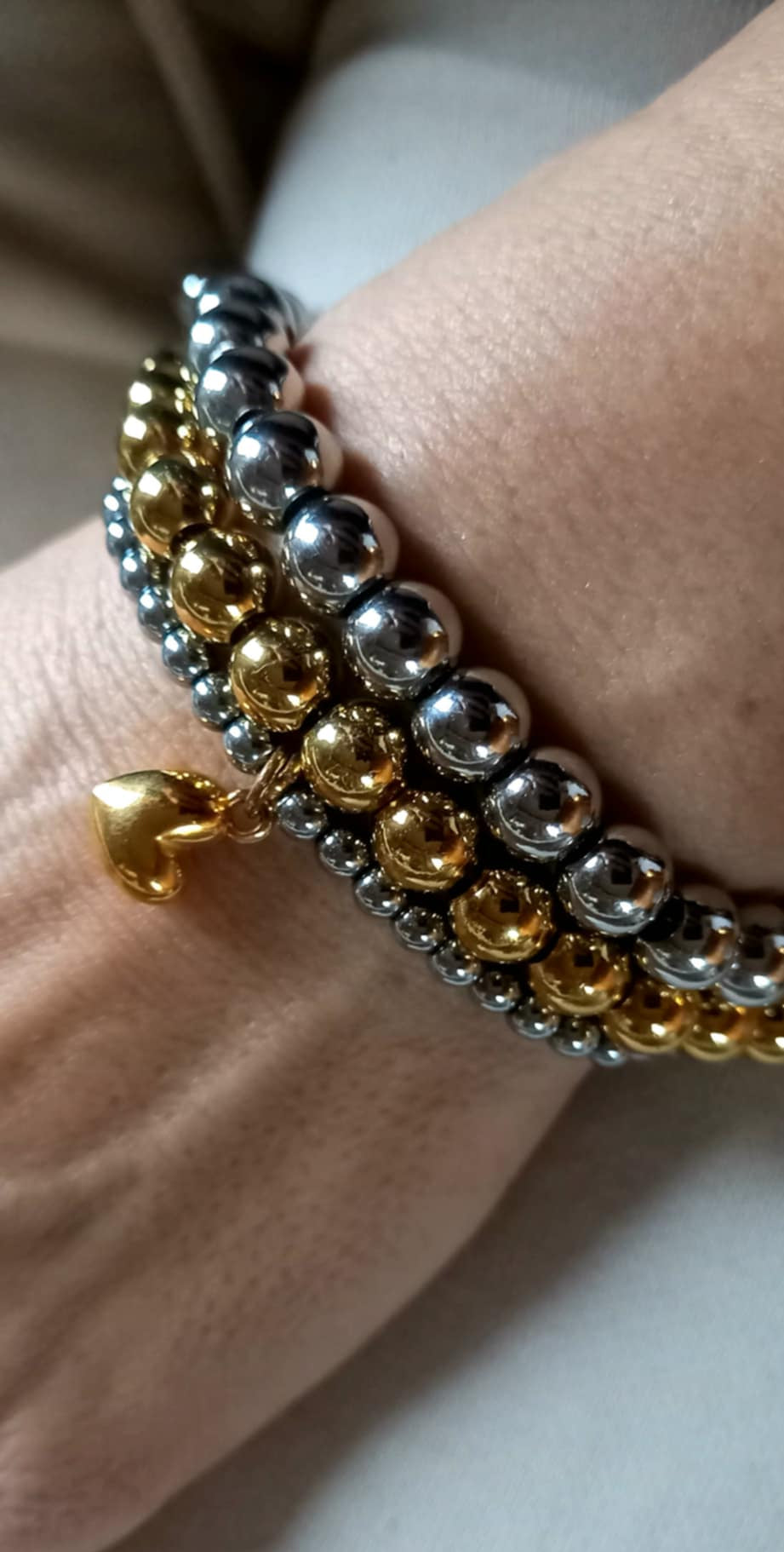 Βραχιόλι με ατσάλινες μπίλιες