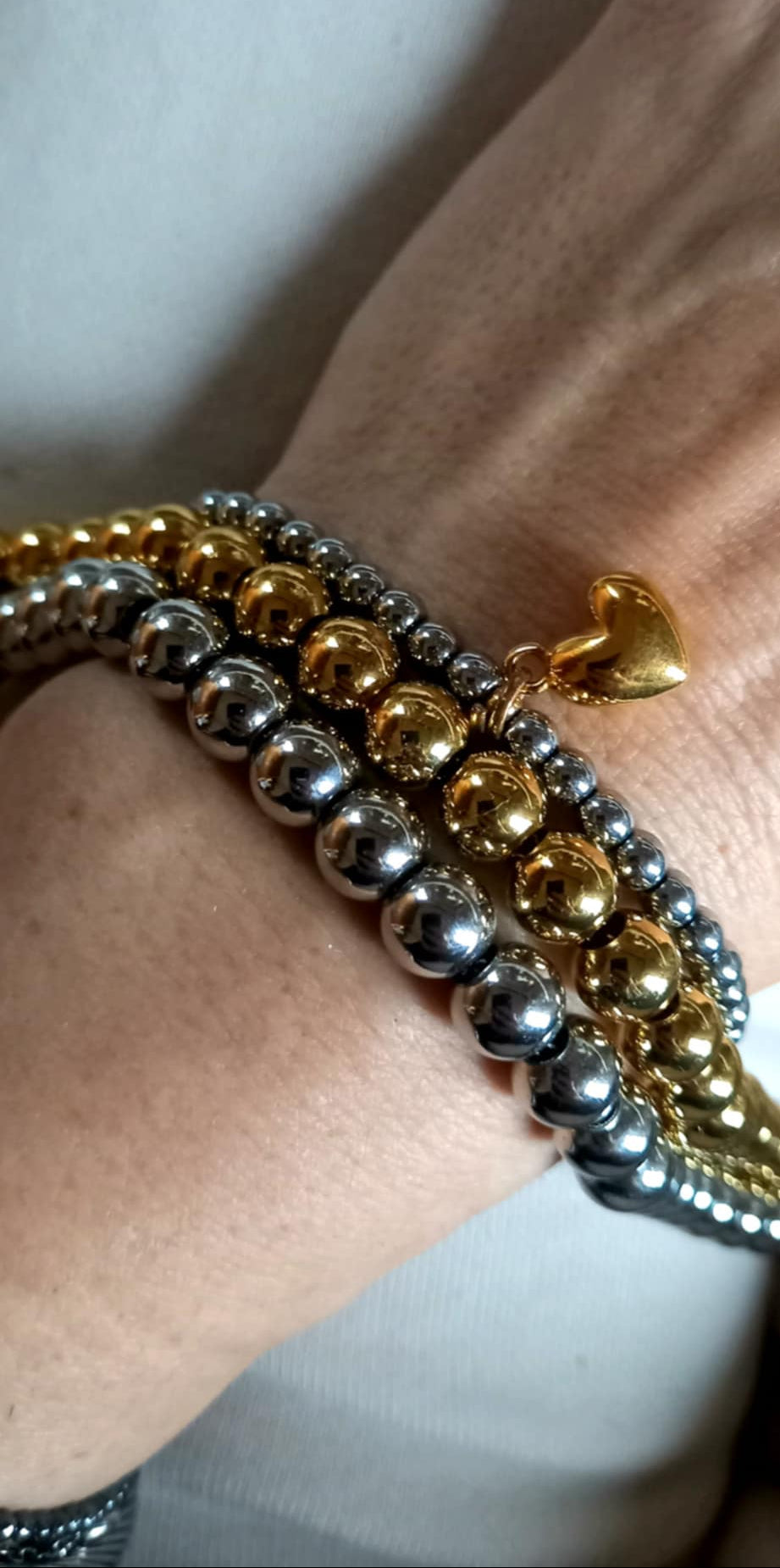 Βραχιόλι με ατσάλινες μπίλιες