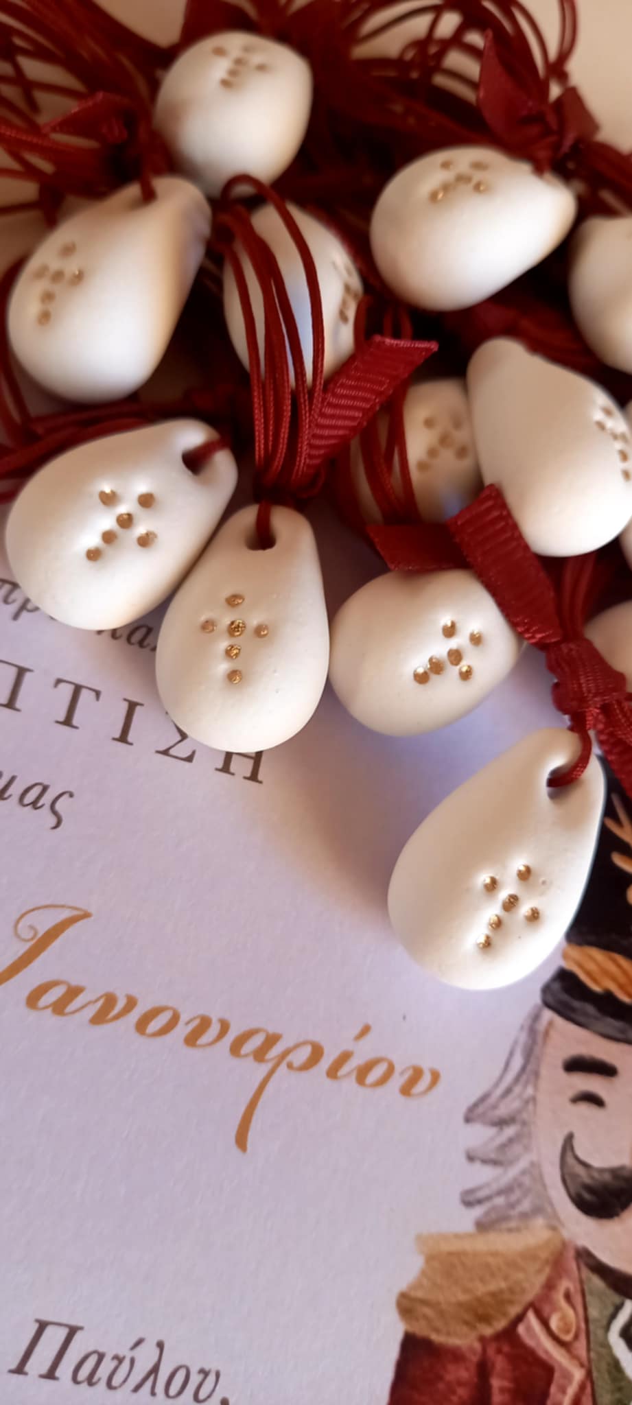 Μαρτυρικό για το λαιμό με υφή πορσελάνης