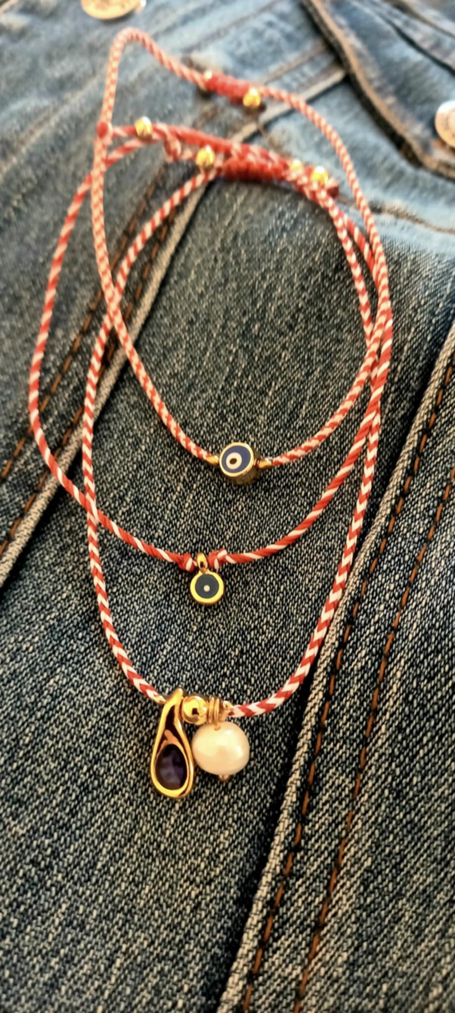 Βραχιόλι μαρτάκι με μίνι ματάκι