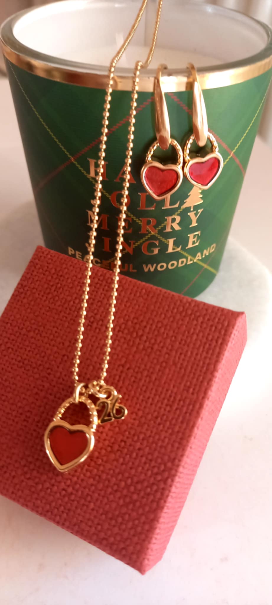 Σκουλαρίκια από ατσάλι με μοτίφ καρδιές