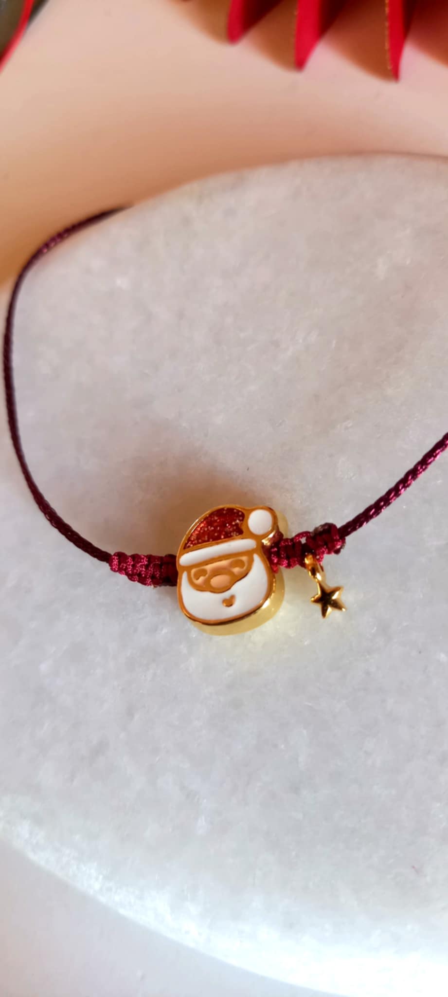 Βραχιόλι με μοτίφ Αγιο Βασίλη και αστέρι